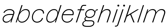 DazzedTRIAL LightItalic Font LOWERCASE