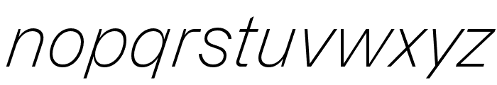 DazzedTRIAL LightItalic Font LOWERCASE