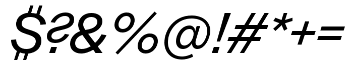 DazzedTRIAL MediumItalic Font OTHER CHARS