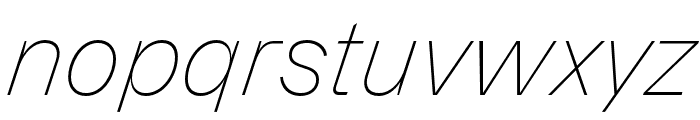 DazzedTRIAL ThinItalic Font LOWERCASE