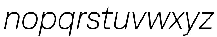 DenimINKTRIAL LightItalic Font LOWERCASE