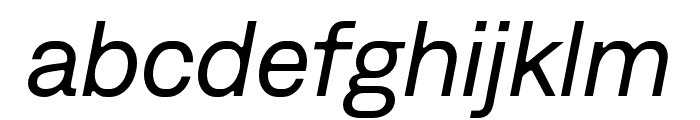 DenimINKTRIAL RegularItalic Font LOWERCASE