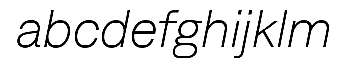 DenimTRIAL LightItalic Font LOWERCASE