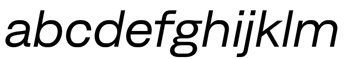 DenimWDTRIAL RegularItalic Font LOWERCASE
