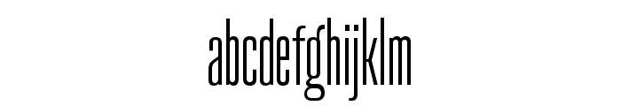 Denominary   Extra Light Font LOWERCASE