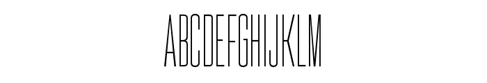 Denominary   Thin Font UPPERCASE