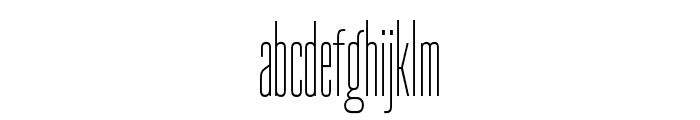 Denominary   Thin Font LOWERCASE