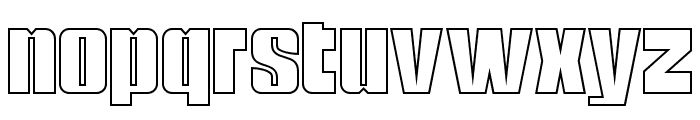 Desta Outline Font LOWERCASE