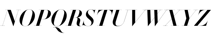 Didot Bold Italic(96pt Master) Font UPPERCASE