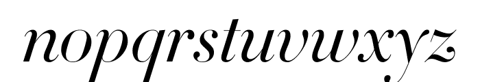 Didot Light Italic(42pt Master) Font LOWERCASE