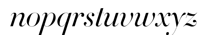 Didot Light Italic(64pt Master) Font LOWERCASE