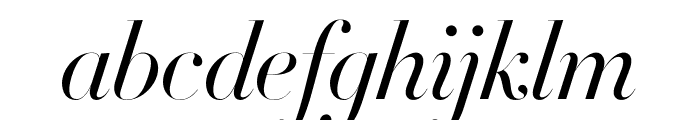 Didot Light Italic(96pt Master) Font LOWERCASE
