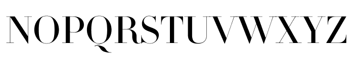 Didot Light Roman(42pt Master) Font UPPERCASE