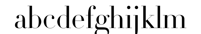 Didot Light Roman(42pt Master) Font LOWERCASE