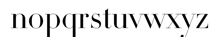 Didot Light Roman(42pt Master) Font LOWERCASE