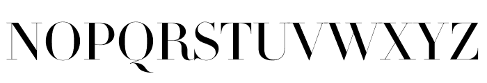 Didot Light Roman(64pt Master) Font UPPERCASE