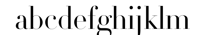 Didot Light Roman(64pt Master) Font LOWERCASE