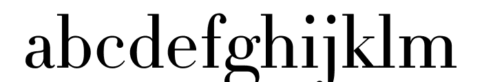 Didot Light Roman(6pt Master) Font LOWERCASE