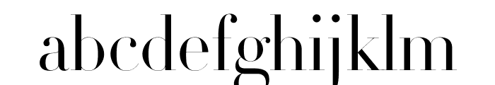 Didot Light Roman(96pt Master) Font LOWERCASE