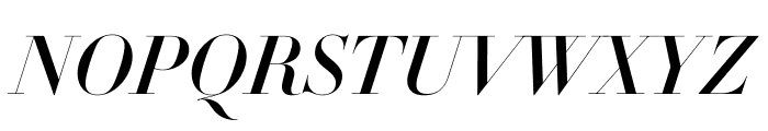 Didot Medium Italic(42pt Master) Font UPPERCASE