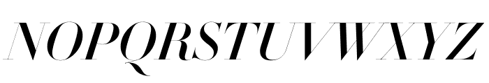 Didot Medium Italic(96pt Master) Font UPPERCASE