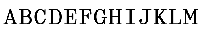 Director Regular Font UPPERCASE