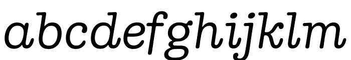 Doyle Light Italic Font LOWERCASE