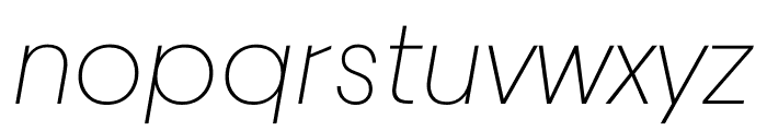 Dr Extra Light Italic Font LOWERCASE