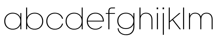 Dr Extra Light Font LOWERCASE