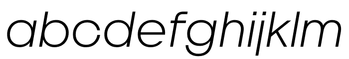 Dr Light Italic Font LOWERCASE