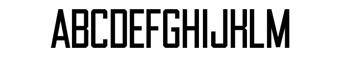 Draught Sans Serif Condensed Regular Font UPPERCASE