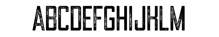Draught Sans Serif Condensed Textured Regular Font UPPERCASE