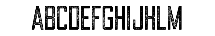 Draught Sans Serif Condensed Textured Regular Font LOWERCASE