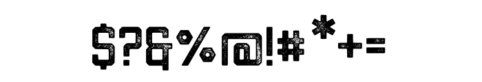 Draught Sans Serif Textured Regular Font OTHER CHARS