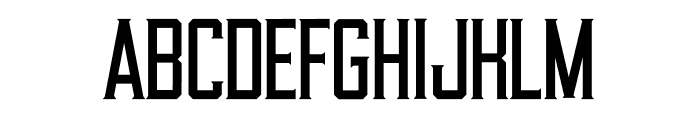 Draught Serif Condensed Regular Font UPPERCASE