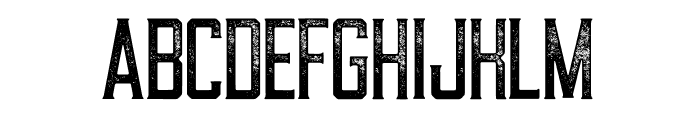 Draught Serif Condensed Textured Font UPPERCASE