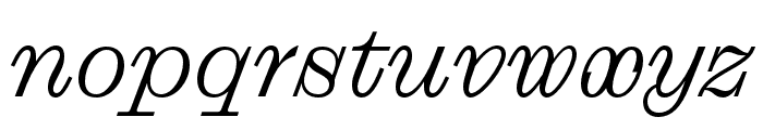 DroulersClarendonWEB LightItalic Font LOWERCASE
