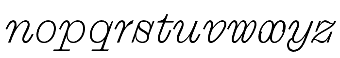 DroulersClarendonWEB LineItalic Font LOWERCASE