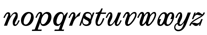 DroulersClarendonWEB MediumItalic Font LOWERCASE