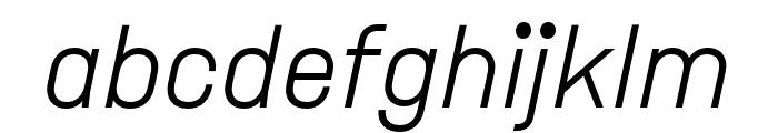 Dwight LightItalic Font LOWERCASE