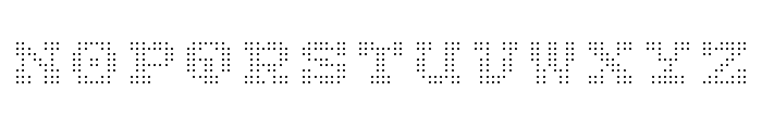 ETArtilux Dots Font UPPERCASE