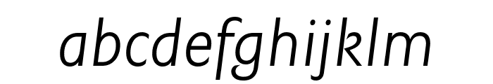 Edward ExtraLight Italic Font LOWERCASE