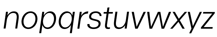 Ekstra LightItalic Font LOWERCASE