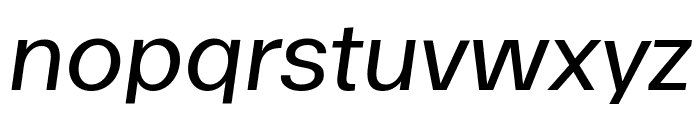 Ekstra MediumItalic Font LOWERCASE