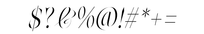 Elegans Italic Font OTHER CHARS