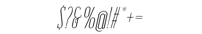 Emberly Italic Font OTHER CHARS
