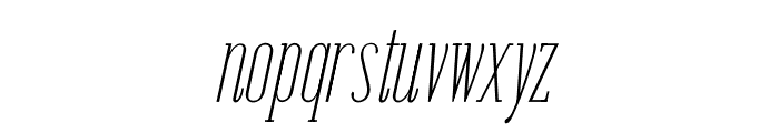 Emberly Italic Font LOWERCASE