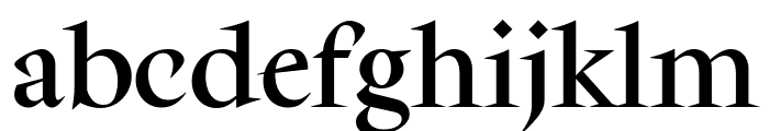 Equateur Regular Font LOWERCASE