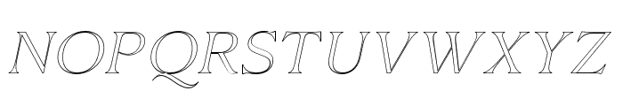 Etero   Outline Italic Font UPPERCASE