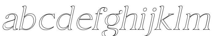 Etero   Outline Italic Font LOWERCASE